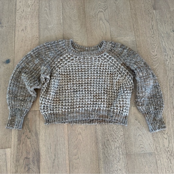 MOTH Anthropologie Balloon Sleeve Sweater - Small Tan $175 - Picture 1 of 5